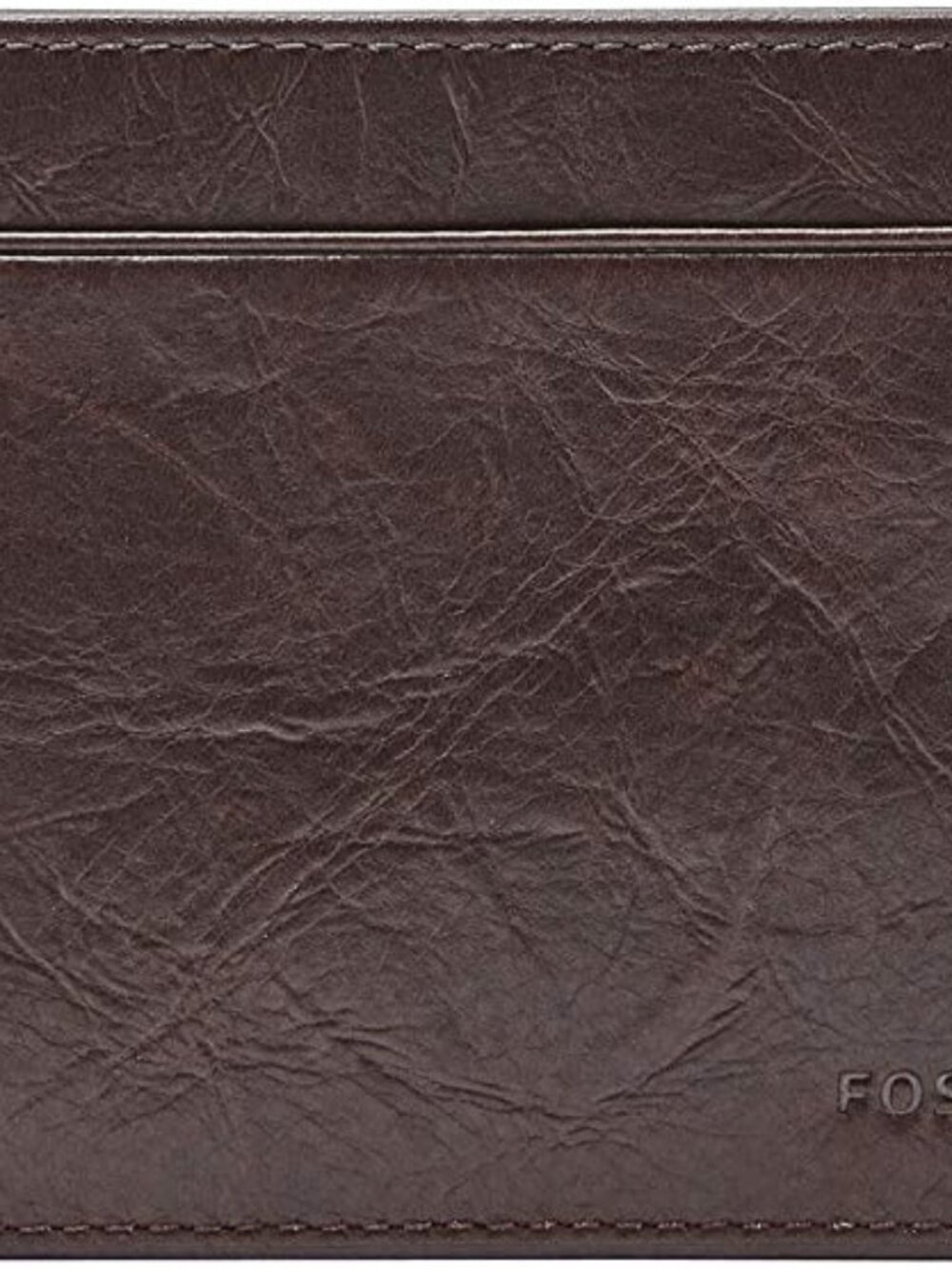 Fossil Men's Neel Large Coin Pocket Bifold Brown ML3890200